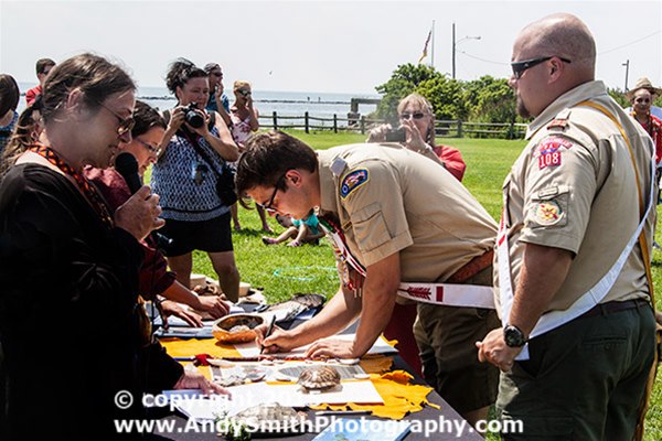 63 Boy Scouts Sign the Treaty